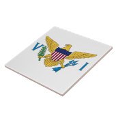 州統一されたヴァージン諸島国旗 タイル (側面)