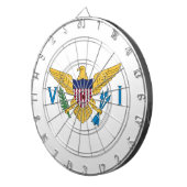 州統一されたヴァージン諸島国旗 ダーツボード (正面右)