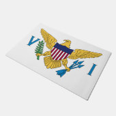 州統一されたヴァージン諸島国旗 ドアマット (アングル)