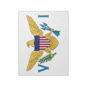 州統一されたヴァージン諸島国旗 ノートパッド (回転)