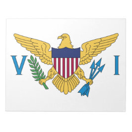 州統一されたヴァージン諸島国旗 ノートパッド