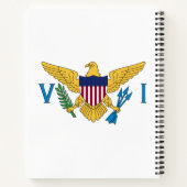 州統一されたヴァージン諸島国旗 ノートブック (裏面)