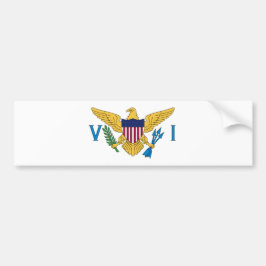 州統一されたヴァージン諸島国旗 バンパーステッカー