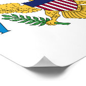 州統一されたヴァージン諸島国旗 ポスター (角)