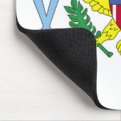 州統一されたヴァージン諸島国旗 マウスパッド (コーナー)