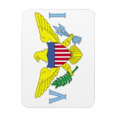 州統一されたヴァージン諸島国旗 マグネット (縦)