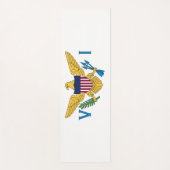 州統一されたヴァージン諸島国旗 ヨガマット (正面)