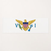 州統一されたヴァージン諸島国旗 ヨガマット (正面(横))