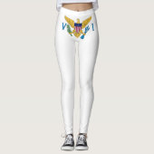 州統一されたヴァージン諸島国旗 レギンス (正面)