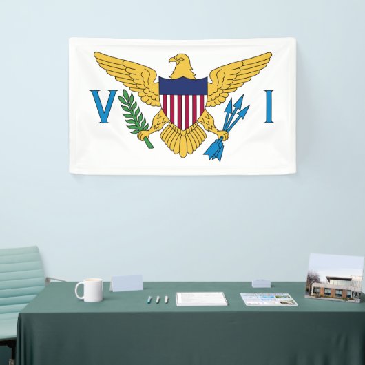 州統一されたヴァージン諸島国旗 横断幕 (トレードショー)