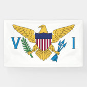 州統一されたヴァージン諸島国旗 横断幕 (横)