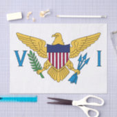 州統一されたヴァージン諸島国旗 薄葉紙 (クラフト)