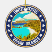 州統一されたヴァージン諸島 セラミックオーナメント (裏面)