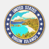 州統一されたヴァージン諸島 マグネット (正面)