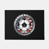 州統一された世代Xアメリカンサッカー ドアマット (正面)