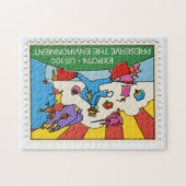 州統一された切手ジグソーパズル ジグソーパズル (横)