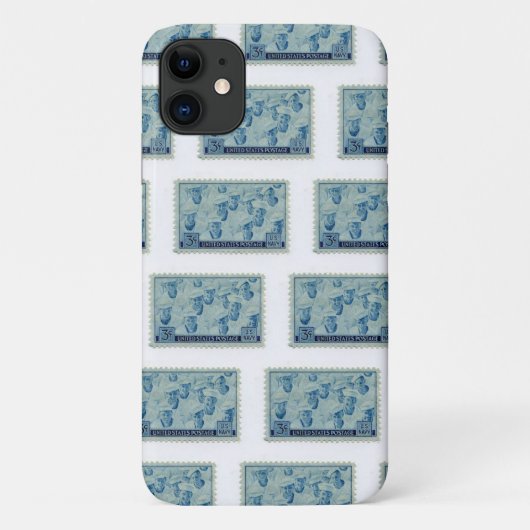 州統一された切手iPhoneケース Case-Mate iPhoneケース (裏面)