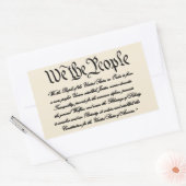 州統一された前文 長方形シール (封筒)