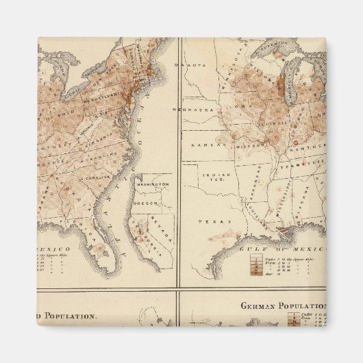 州統一された国勢図， 1870 マグネット (正面)