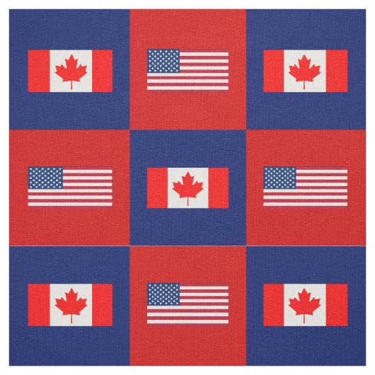 州統一された国旗、カナダ国旗の青と赤 ファブリック (見本)