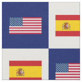 州統一された国旗、スペイン国旗の青・白 ファブリック (クローズアップ)