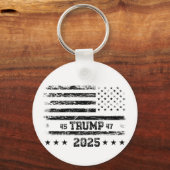 州統一された国旗。ドナルド・トランプ。 キーホルダー (正面)