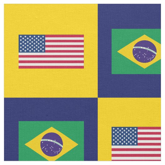 州統一された国旗、ブラジル国旗の青と黄 ファブリック (クローズアップ)