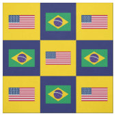 州統一された国旗、ブラジル国旗の青と黄 ファブリック (見本)