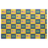 州統一された国旗、ブラジル国旗の青と黄 ファブリック (ファットクウォーター)