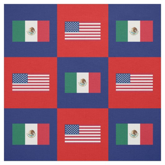 州統一された国旗、メキシコ国旗の青と赤 ファブリック (見本)