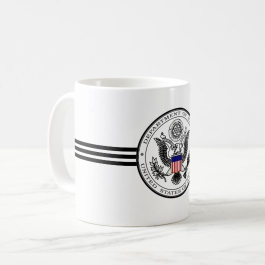 州統一された州部 コーヒーマグカップ (正面左)