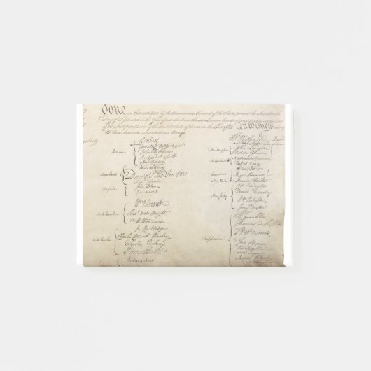 州統一された憲法署名 ポストイット (正面)