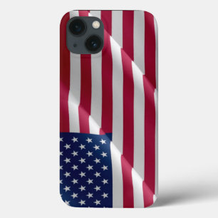 州統一された旗なびく iPhone 13ケース