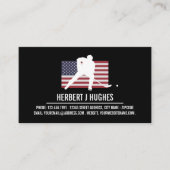 州統一された旗、ホッケープレーヤー、ホッケーコーチ 名刺 (正面)