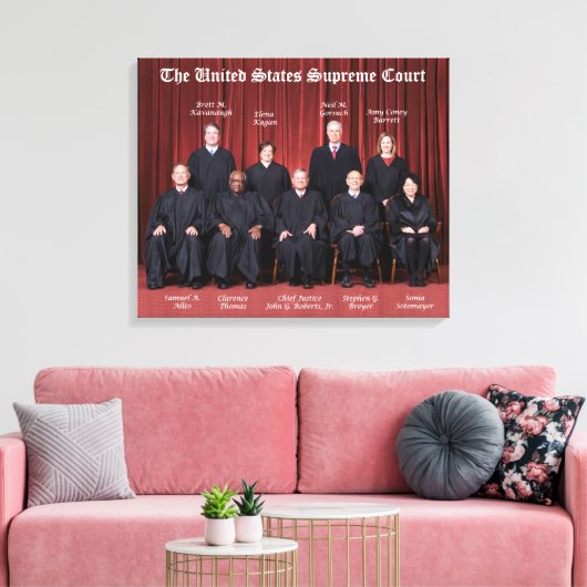州統一された最高裁判所判事2021カンバスP キャンバスプリント (インサイチュ (リビング))