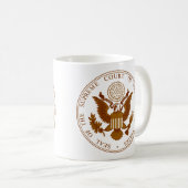 州統一された最高裁判所 コーヒーマグカップ (正面右)