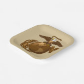 州統一された海兵隊 |フルカラーEGA – ブロンズ ペーパープレート (傾斜あり)