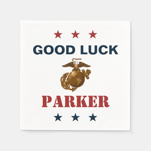 州統一された海兵隊 | Marine Corpsシール1 スタンダードカクテルナプキン (正面)