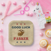 州統一された海兵隊 | Marine Corpsシール1 ペーパープレート (パーティー)