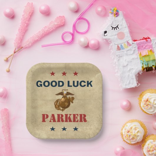 州統一された海兵隊 | Marine Corpsシール1 ペーパープレート (パーティー)