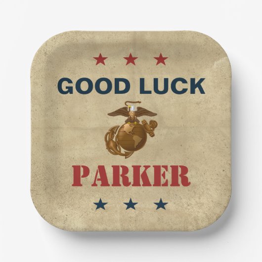 州統一された海兵隊 | Marine Corpsシール1 ペーパープレート (正面)