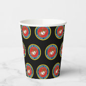 州統一された海兵隊 | Marine Corpsシール1 紙コップ (左)