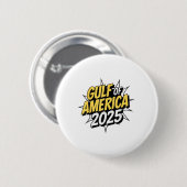 州統一された湾パームツリーアメリカF 2025 缶バッジ (正面&裏面)