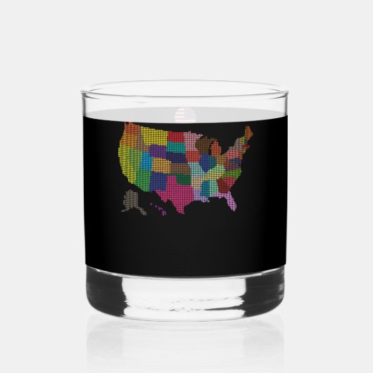 州統一された特別観光客ギフトクラシック ウイスキーグラス (裏面)