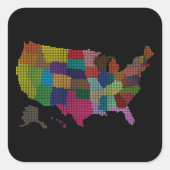 州統一された特別観光客ギフトクラシック スクエアシール (正面)