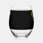 州統一された特別観光客ギフトクラシック ステムなしワイングラス (左)