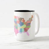 州統一された特別観光客ギフトクラシック ツートーンマグカップ (正面右)