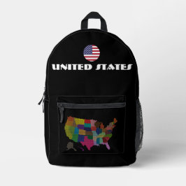 州統一された特別観光客ギフトクラシック プリントバックパック