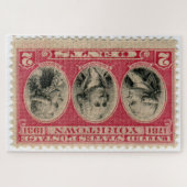 州統一された郵便切手ジグソーパズル ジグソーパズル (横)