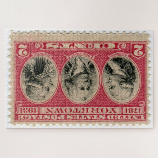 州統一された郵便切手ジグソーパズル ジグソーパズル (横)